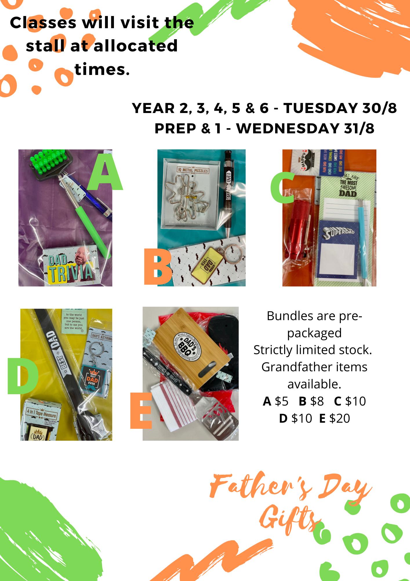 P and C Fathers Day Stall