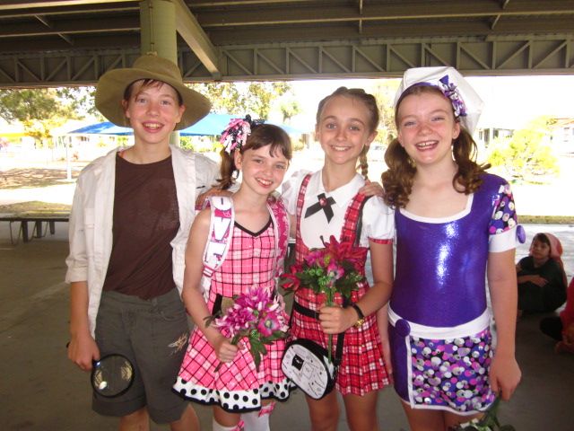 Students dressed up in costumes